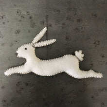 Load image into Gallery viewer, White Leaping Rabbit