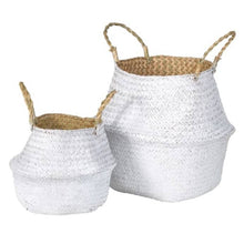 Load image into Gallery viewer, White Seagrass Basket (Two Sizes)