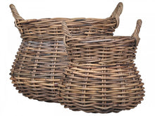 Load image into Gallery viewer, Rattan Log Baskets (Two Sizes)
