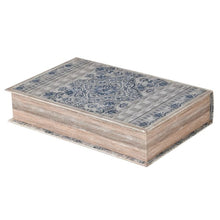Load image into Gallery viewer, Blue Pattern Book Box
