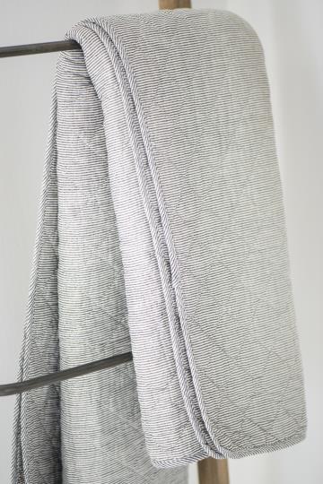 Grey Striped Quilt