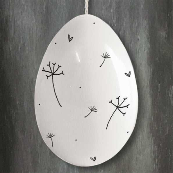 Porcelain Dandelion Egg