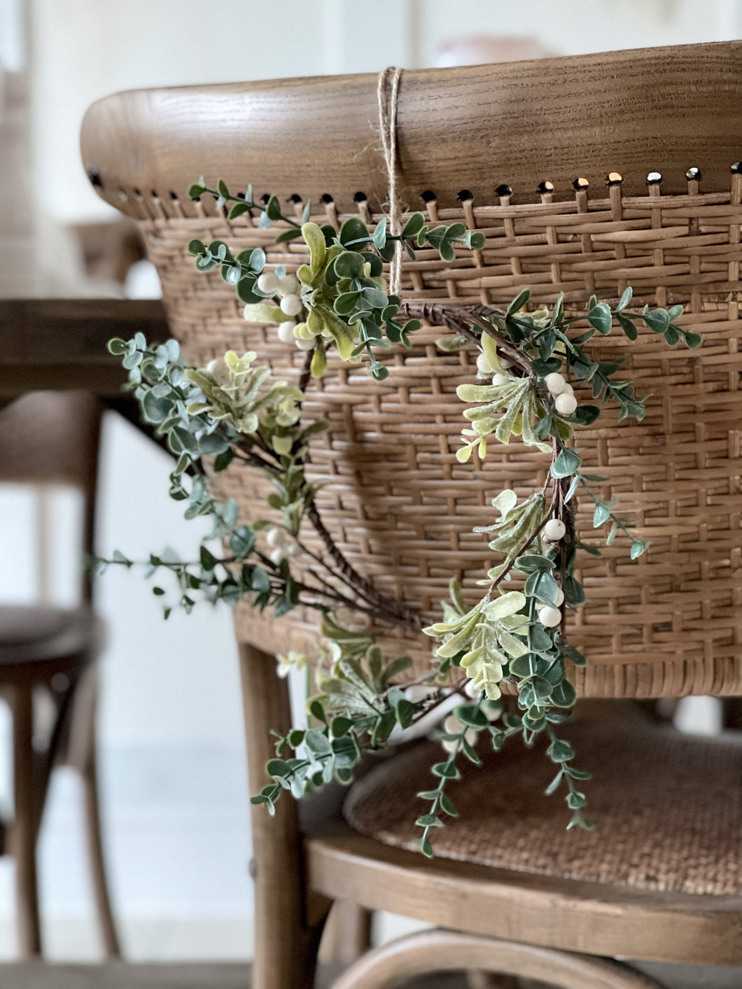 Eucalyptus and White Berry Wreath