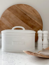 Load image into Gallery viewer, White Ceramic Bread Bin
