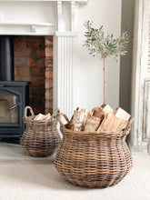 Load image into Gallery viewer, Rattan Log Baskets (Two Sizes)
