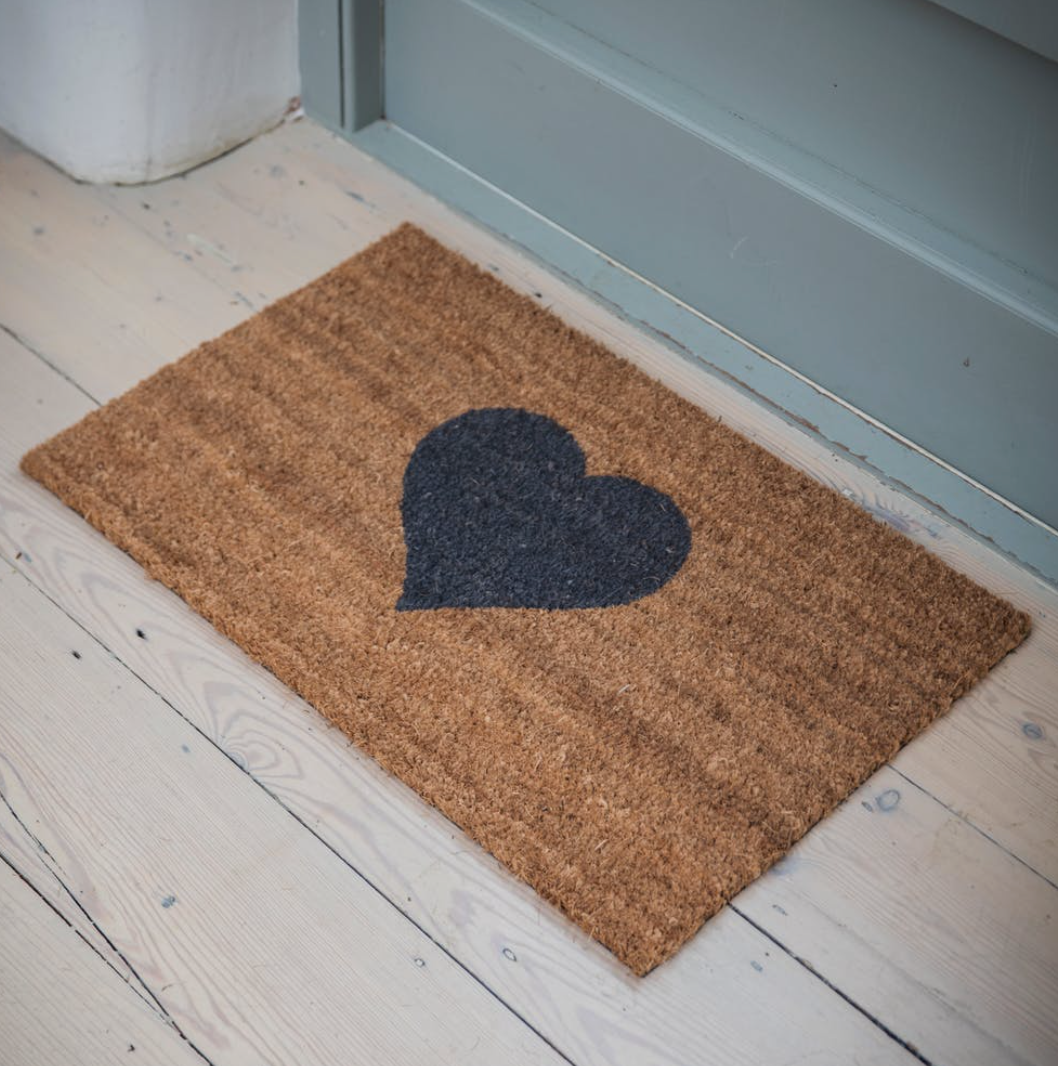 Natural Heart Doormat
