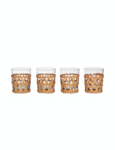 Load image into Gallery viewer, Set Of 4 Rattan Tumblers
